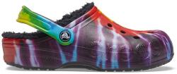 Crocs Baya Lined Tie Dye Graphic Clog női bundás papucs (207329-988 M4W6)