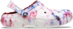 Crocs Classic Lined Tie Dye Clog Női bélelt papucs (206341-6TS M4W6)