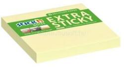 STICK N StickN ExtraSticky Recycled 76x76mm 90lap újrahasznosított pasztell sárga jegyzettömb (STICK_N_21600) (STICK_N_21600)