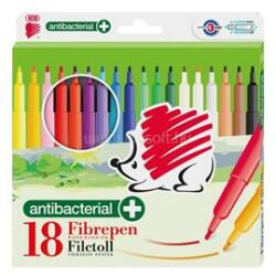 ICO ICO 300 antibakteriális 18db-os vegyes színű d18 rostirón készlet (SÜNI_9580122000) (SÜNI_9580122000)