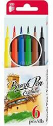 ICO Brush Pen D6 6 különféle színű ecsetirón (ICO_9580080052) (ICO_9580080052)
