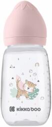 KikkaBoo Бебешко шише с широко гърло KikkaBoo Clouds - Savanna, 310 ml, Pink (31302020099) - ozone