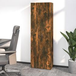 vidaXL Dulap de birou stejar fumuriu 60x32x190 cm lemn prelucrat (815279) Dulap arhivare
