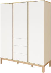 Faktum szekrény Loop White and Oak 3 osztású