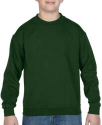 Gildan Gyerek Pulóver Hosszú ujjú Gildan Heavyweight Blend Youth Crew Neck - S (116/128), Sötétzöld