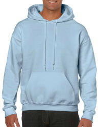 Gildan Uniszex Pulóver Kapucnis Hosszú ujjú Gildan Heavy Blend Hooded Sweat - L, Világos kék