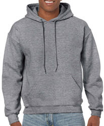 Gildan Uniszex Pulóver Kapucnis Hosszú ujjú Gildan Heavy Blend? Hooded Sweat - L, Heather grafitszürke
