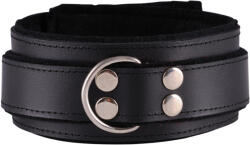 Dominate Me Leather Collar D32 Black-Black