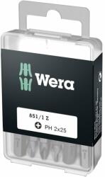 Wera Biti pentru surubelnite Phillips Wera 05072401005, PH2X25 mm, 25 bucati (WERA05072401005)