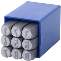 GRAVUREM Set poansoane de marcat cifre Gravurem 01003000, 3 mm, 9 piese (Grvrm01003000)