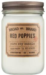 KOBO Broad St. Brand Red Poppies - Lumânare aromată 360 g
