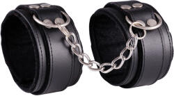 Dominate Me Leather Ankle Cuffs D22 Black-Black
