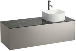 Laufen SONAR Fiók elem, 1 fiók, 812340, 812341, 812342, 812343 mosdótálakhoz, Titán és Nero Marquina 117.5X34X45.5 - H4054270341421 (H4054270341421)