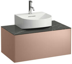 Laufen SONAR Fiók elem, 1 fiók, 816341, 816342 mosdókhoz, kivágással középen, Réz és Nero Marquina 77.5X34X45.5 - H4054410341411 (H4054410341411)