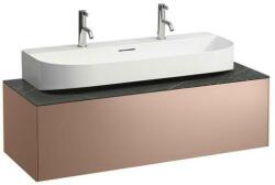 Laufen SONAR Fiók elem, 1 fiók, 816347 csiszolt alsó felületű mosdóhoz, kivágással középen, Réz és Nero Marquina 117.5X34X45.5 - H4054610341411 (H4054610341411)