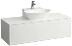 Laufen THE NEW CLASSIC Fiók elem 1200, 1 fiók, kivágással középen, 816852 kézmosóhoz, Fényes fehér 120X34.5X45.5 - H4060230856311 (H4060230856311)