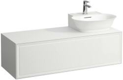 Laufen THE NEW CLASSIC Alsószekrény, 1 fiók, kivágással jobb oldalon, illeszthető a 816852 mosdóhoz, Fényes fehér 120X34.5X45.5 - H4060860856311 (H4060860856311)