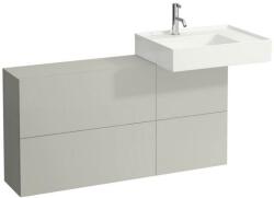 Laufen KARTELL BY LAUFEN Oldal polc egy ajtóval és két polccal, mosdó jobbos, Kavics szürke 120X61X27 - H4082920336411 (H4082920336411)