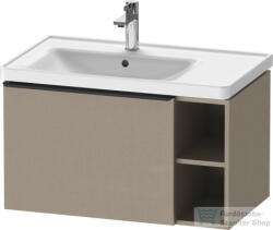 Duravit D-NEO 784x452 mm-es 1 fiókós, nyitott polcos függesztett szekrény 236980 mosdóhoz, Linen Decor DE425807575 (DE425807575)