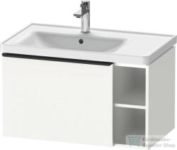 Duravit D-NEO 784x452 mm-es 1 fiókós, nyitott polcos függesztett szekrény 236980 mosdóhoz, White Matt Decor DE425801818 (DE425801818)
