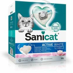 Sanicat Active White nisip alb aglomerant pentru pisici (floare de lotus) 6 l