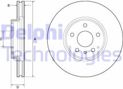 DELPHI Disc frana DELPHI BG4702C (BG4702C) - automobilus