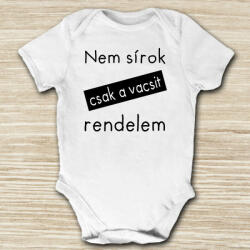 Partikellékek Nem sírok, csak a vacsit rendelem baba body