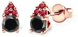 SAVICKI Cercei Fairytale: aur roz, diamante negre - savicki - 4 399,00 RON