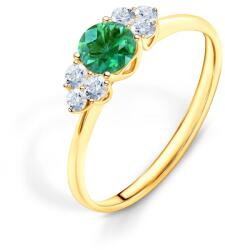 SAVICKI Inel de logodnă Fairytale: aur, smarald - savicki - 5 283,00 RON