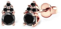 SAVICKI Cercei Fairytale: aur roz, diamante negre - savicki - 4 689,00 RON