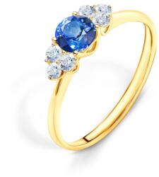 SAVICKI Inel de logodnă Fairytale: aur, safir albastru - savicki - 4 322,00 RON