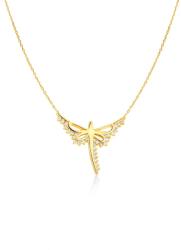 SAVICKI Colier din aur 585 cu diamante albe 0.16 ct 46 cm