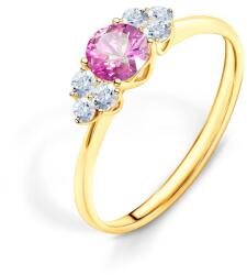 SAVICKI Inel de logodnă Fairytale: aur, safir roz - savicki - 6 583,00 RON