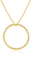 SAVICKI Colier cerc din argint placat cu aur 46 cm