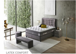 ABC Bedding Latex Comfort kárpitozott ágyneműtartós ágy matraccal 140x200