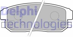 DELPHI set placute frana, frana disc DELPHI LP1829 (LP1829)