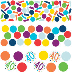Amscan Confetti colorat pentru ziua de naștere - 40