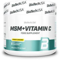 BioTechUSA MSM + Vitamin C - produce colagen in piele, protejeaza articulatiile si reface cartilajele (BTNMSMVC)