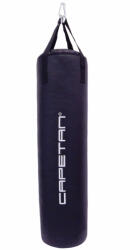 Tactic Sport Boxzsák Capetan tömött fekete PVC 180x35cm zsák textil heveder fülekkel