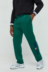 Tommy Hilfiger pantaloni de trening barbati, culoarea verde, drept 9BYY-SPM0SA_79X
