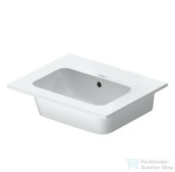Duravit ME BY STARCK 53x43 cm-es bútorral aláépíthető mosdó csaplyuk nélkül, Wondergliss bevonattal 23365300601 (23365300601)