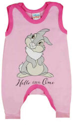  Ujjatlan pamut rugdalózó Thumper nyuszi mintával (74) - rózsaszín