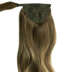 HairExtensionShop Lófarok Copf Emberi Póthaj Középbarna Színben 50cm (Szín#6) (RP506)
