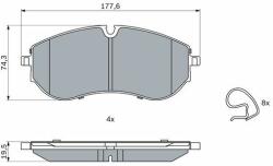 Bosch set placute frana, frana disc BOSCH 0 986 424 931 (0 986 424 931)