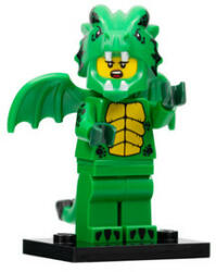 LEGO® 2022 ® Újdonságok Zöld sárkány jelmezes lány col23-12