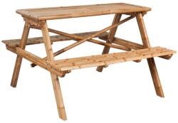 vidaXL Masă de picnic, 115x115x81 cm, bambus (341754)