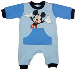 Disney Mickey belül bolyhos hosszú ujjú rugdalózó kék (74) - babyshopkaposvar