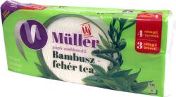 Müller Papírzsebkendõ 4 rétegű 100 db/csomag Bambusz - fehér tea illatú Müller