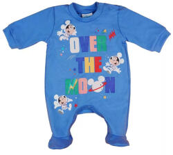  Disney Űrhajós Mickey hosszú ujjú pamut rugdalózó kék (62)