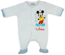  Disney Mickey pamut baba rugdalózó - fehér/kék (68) - babastar